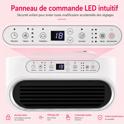 Climatiseur Mobile Réversible 14000 BTU Passion Maison Atlas 14 – Wi-Fi, 4-en-1, Chauffage, Climatisation & Déshumidificateur