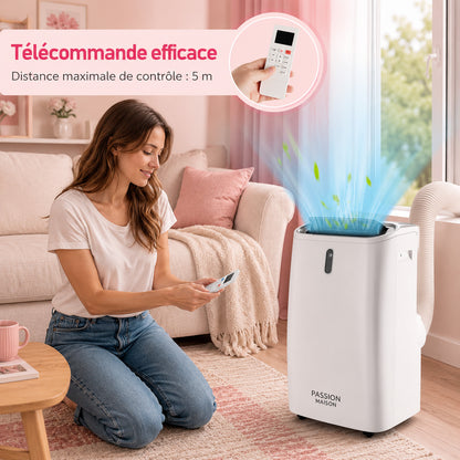 Climatiseur Mobile Réversible 14000 BTU Passion Maison Atlas 14 – Wi-Fi, 4-en-1, Chauffage, Climatisation & Déshumidificateur