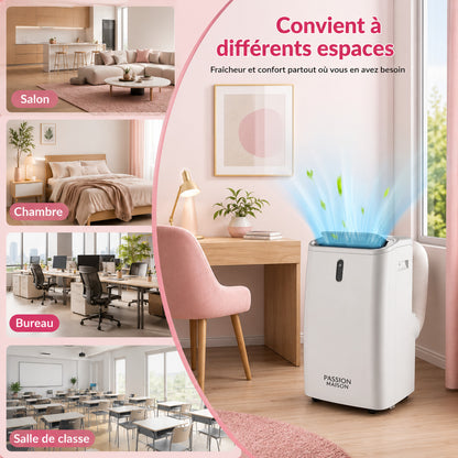 Climatiseur Mobile Réversible 14000 BTU Passion Maison Atlas 14 – Wi-Fi, 4-en-1, Chauffage, Climatisation & Déshumidificateur