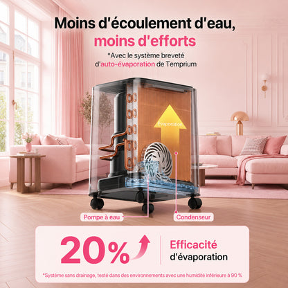 Climatiseur Mobile Wi-Fi 14 000 BTU Passion Maison Horizon 14 – 4-en-1, Commande Vocale & Oscillation Automatique