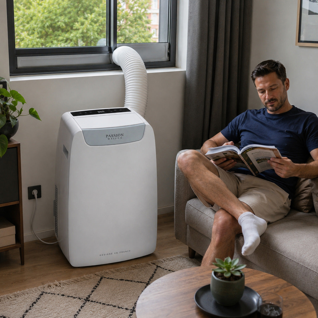 Climatiseur Mobile Wi-Fi 14000 BTU Passion Maison Aurora 14 – A++, Pure Air & Turbo