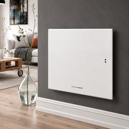 Radiateur Électrique Connecté Wi-Fi Passion Maison Éclipse 1500 W – Chaleur Douce à Inertie – Blanc