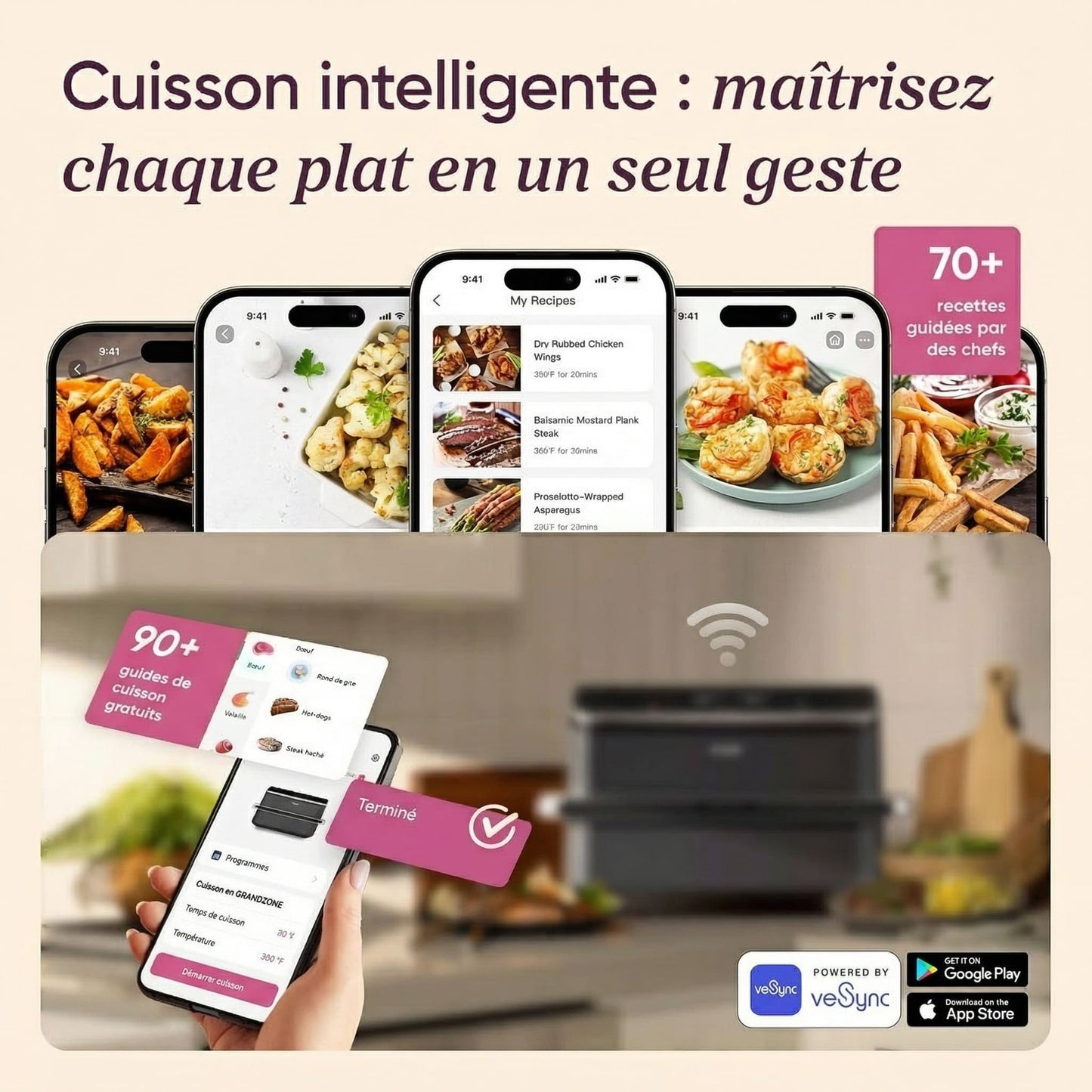 Friteuse à Air Double Zone 10L – Air Fryer Sans Huile