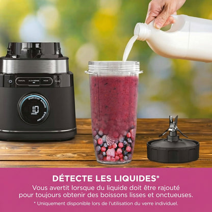 Blender Multifonction 3-en-1 1200W – Mixeur, Robot Cuisine & Smoothie Maker