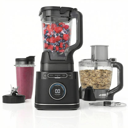 Blender Multifonction 3-en-1 1200W – Mixeur, Robot Cuisine & Smoothie Maker