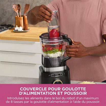 Blender Multifonction 3-en-1 1200W – Mixeur, Robot Cuisine & Smoothie Maker
