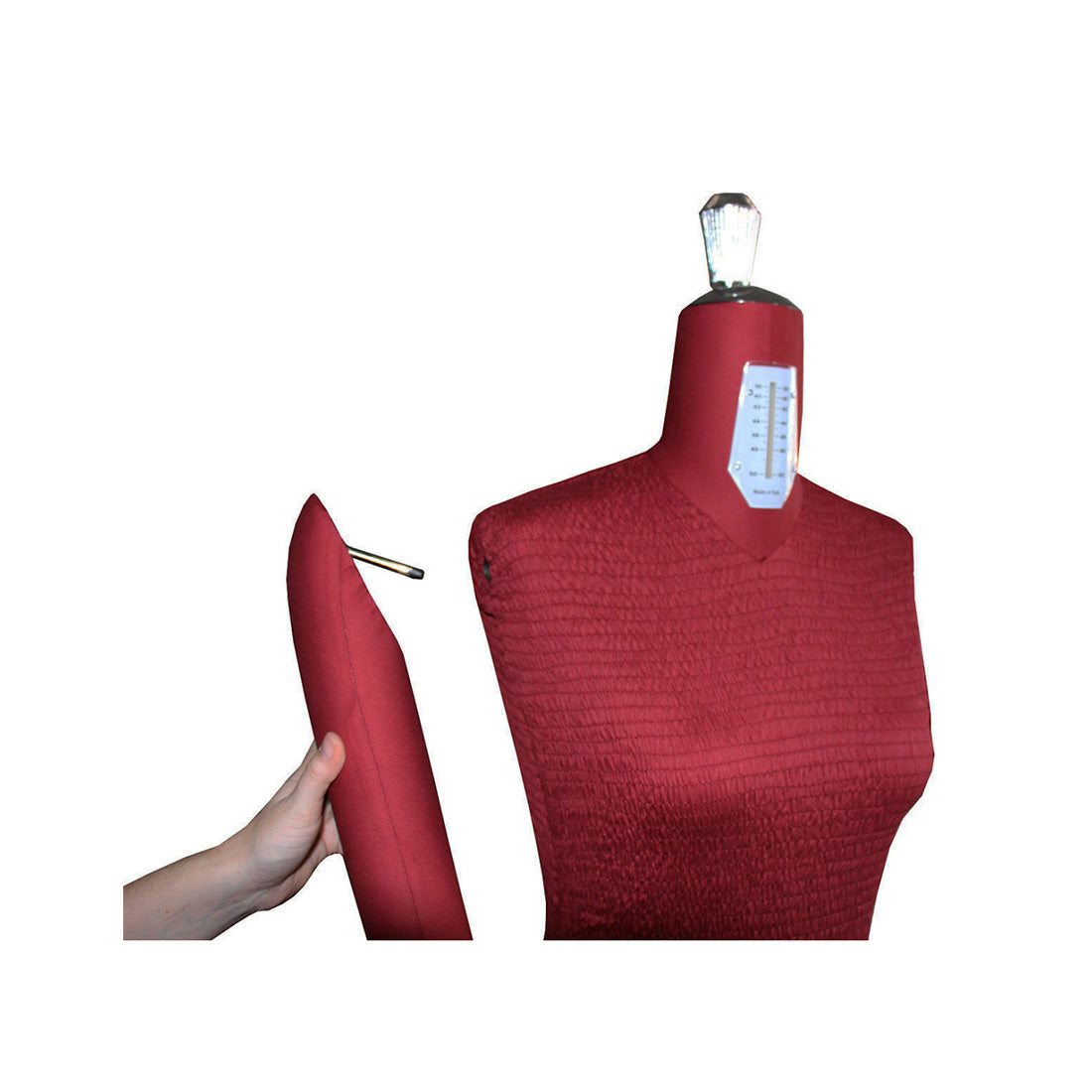 Mannequin de couture réglable haut de gamme 38 / 50 avec bras + ventre