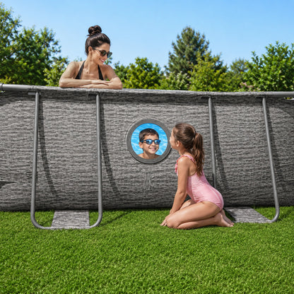 Piscine Tubulaire Ovale Passion Maison Costa 4,88m x 3,05m x 1,07m – Hublot, Échelle, Bâche & Filtre à Sable Inclus