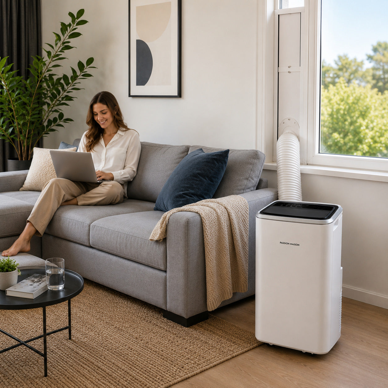 Climatiseur Mobile 11000 BTU Passion Maison PureAir 11 – Filtre Antibactérien & A+