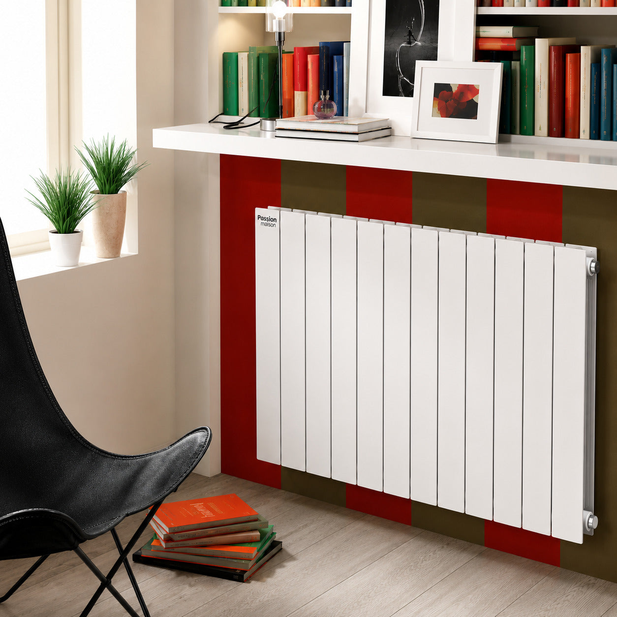 Radiateur à Eau Chaude Passion Maison Nova – Radiateur Horizontal Double Panneau 708 W Blanc