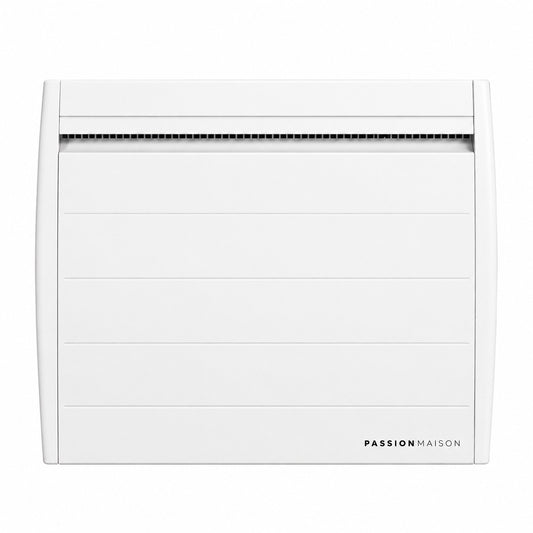 Radiateur Électrique Connecté Passion Maison Pulse 1000 W – Inertie Aluminium – Horizontal Blanc