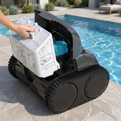 Robot Piscine Sans Fil Passion Maison Nereus – Nettoyage Fond, Parois & Ligne d’Eau, Application Mobile, Autonomie 2,5 h