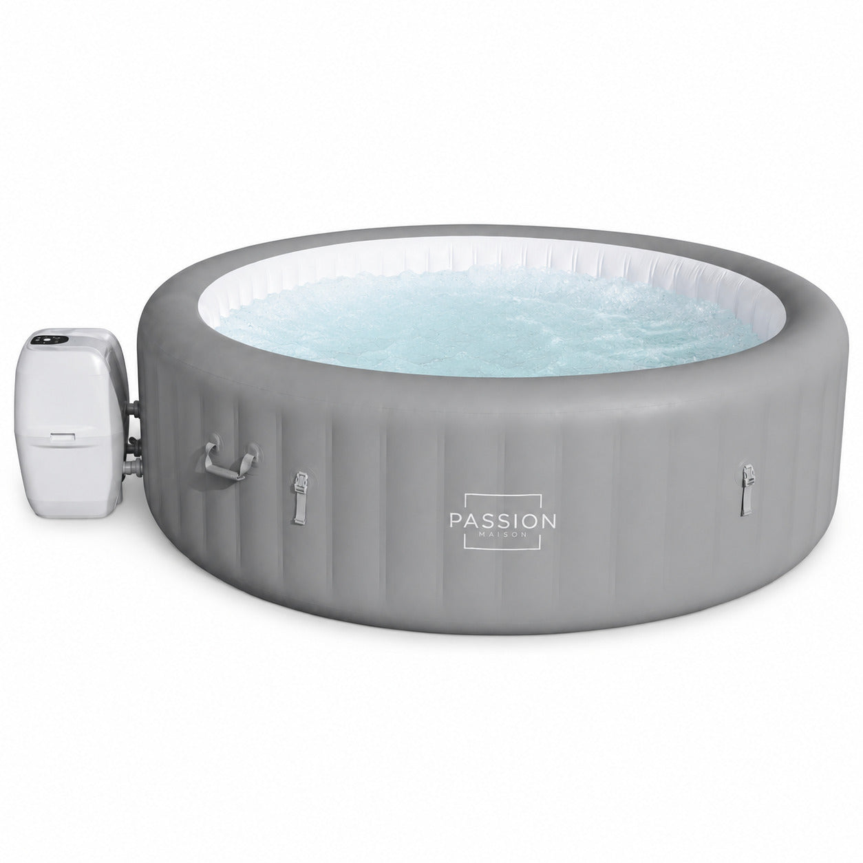 Spa Gonflable 8 Places Passion Maison Ibiza – 190 Buses de Massage, Chauffage 40°C & Panneau Tactile