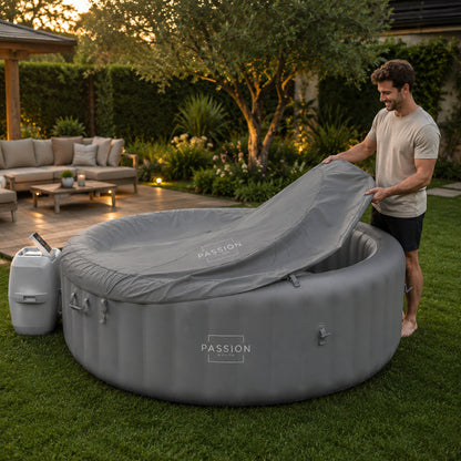 Spa Gonflable 8 Places Passion Maison Ibiza – 190 Buses de Massage, Chauffage 40°C & Panneau Tactile