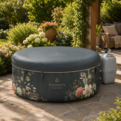 Spa Gonflable 4 Places Passion Maison Eden – 110 Buses de Massage, Chauffage 40°C & Panneau Tactile