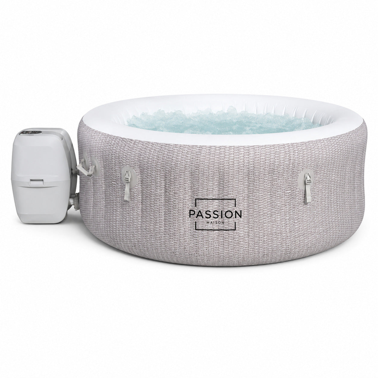 Spa Gonflable 4 Places Passion Maison Palma – 120 Buses de Massage, Chauffage 40°C & Protection Antigel