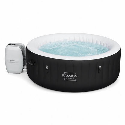 Spa Gonflable 4 Places Passion Maison Riviera – 120 Buses de Massage, Chauffage 40°C & Panneau de Contrôle Tactile