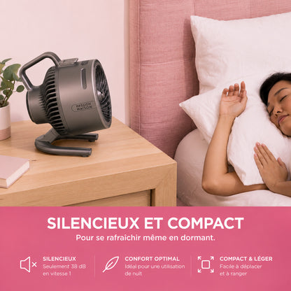 Ventilateur Brumisateur Sans Fil Passion Maison Oasis – Portable, Rechargeable & Jusqu'à 12 h d'autonomie