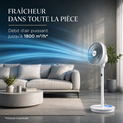 Ventilateur Nomade Passion Maison Zephyr – Ultra Silencieux, Sans Fil & Jusqu'à 30 h d'autonomie