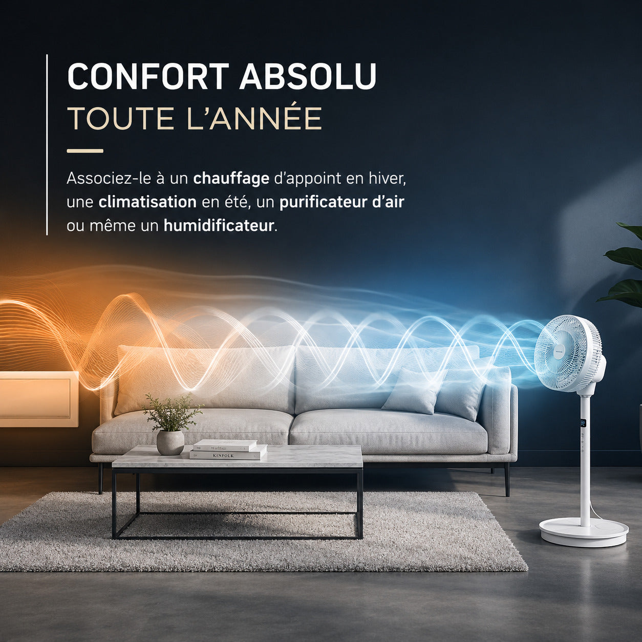 Ventilateur Nomade Passion Maison Zephyr – Ultra Silencieux, Sans Fil & Jusqu'à 30 h d'autonomie