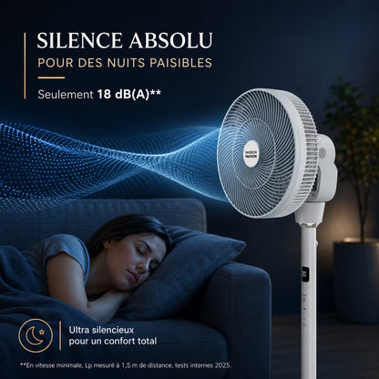 Ventilateur Nomade Passion Maison Zephyr – Ultra Silencieux, Sans Fil & Jusqu'à 30 h d'autonomie